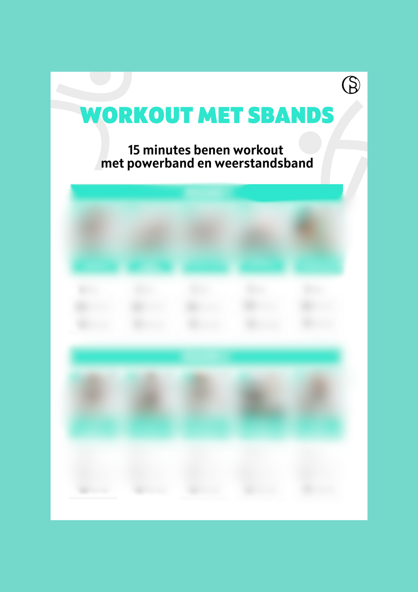 Workout schema | Benen workout met weerstandsband en powerband